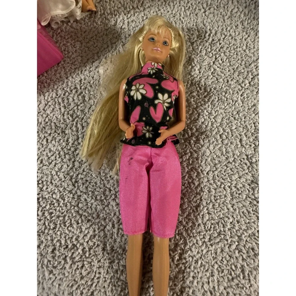 Vintage BARBIE Doll Case Including 2Barbies1992/1966 Lot of Clothes Too To Post
